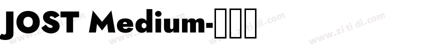 JOST Medium字体转换